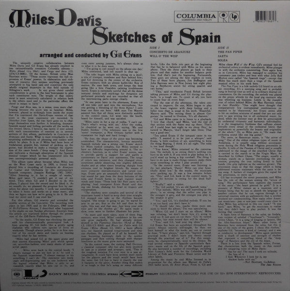 Miles Davis : Sketches Of Spain (LP, Album, Ltd, RE, Yel)