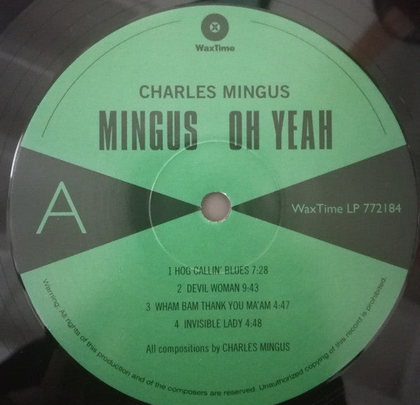 Charles Mingus : Oh Yeah (LP, Album, RE)