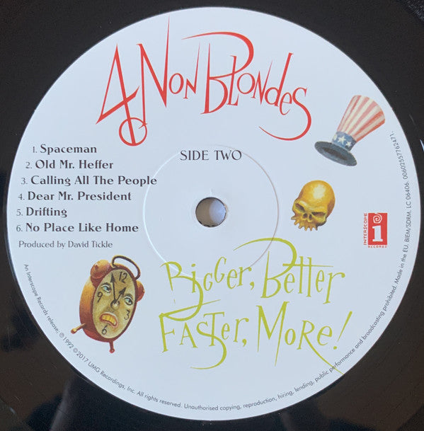 4 Non Blondes : Bigger, Better, Faster, More! (LP, Album, RE, 180)