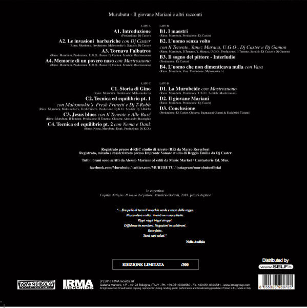 Murubutu : Il Giovane Mariani E Altri Racconti (2xLP, Album, Gat)