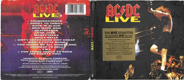 AC/DC : Live (CD, Album, RE, RM, Dig)