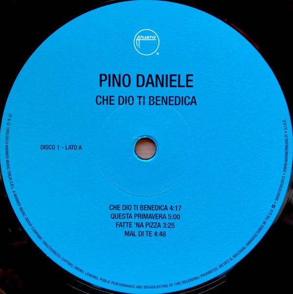 Pino Daniele : Che Dio Ti Benedica (2xLP, Album, Etch, RE, RM, S/Edition, 180)