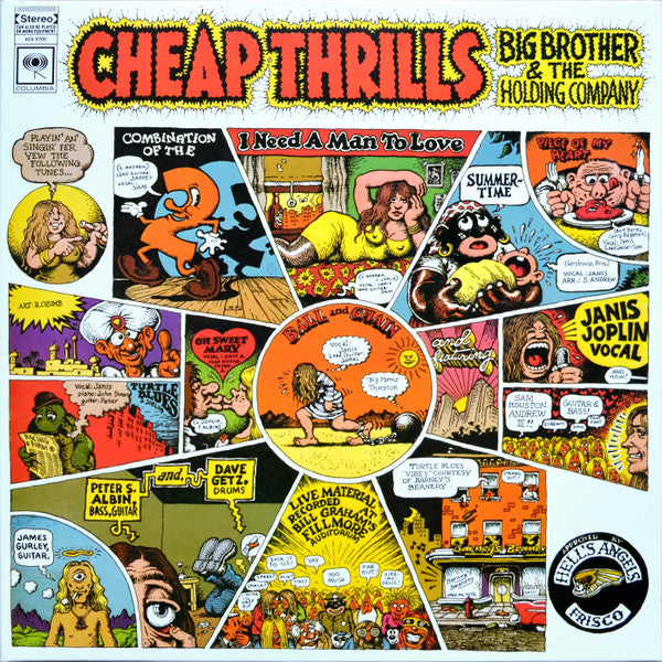 Big Brother & The Holding Company : Cheap Thrills (LP, Album, RE, Gat)