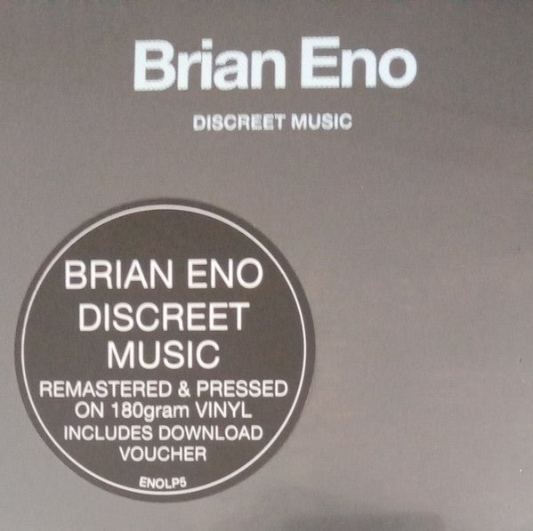 Brian Eno : Discreet Music (LP, Album, RE, RM, 180)