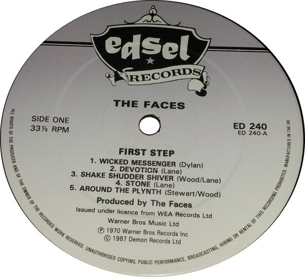 Faces (3) : First Step (LP, Album, RE)
