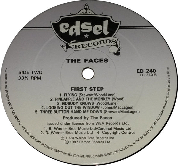 Faces (3) : First Step (LP, Album, RE)
