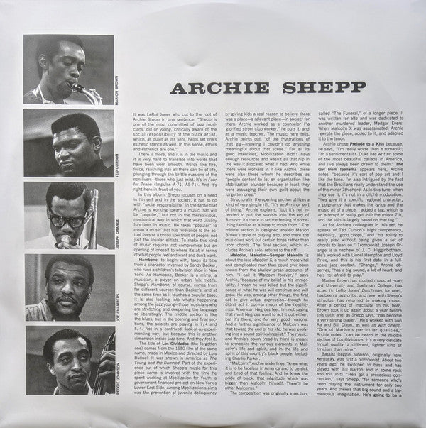 Archie Shepp : Fire Music (LP, Album, RE, 180)