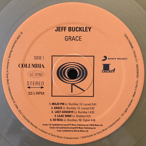Jeff Buckley : Grace (LP, Album, Ltd, RE, RP, Gol)