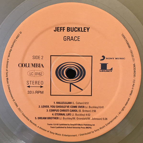 Jeff Buckley : Grace (LP, Album, Ltd, RE, RP, Gol)