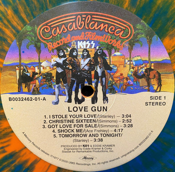 Kiss : Love Gun (LP, Album, Ltd, RE, Tan)