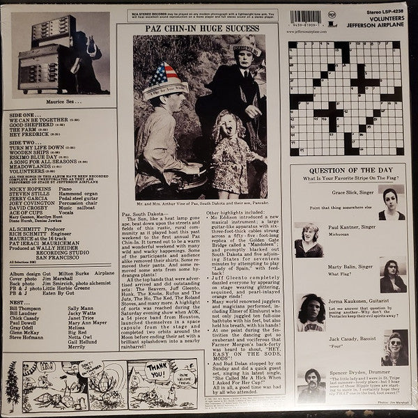 Jefferson Airplane : Volunteers (LP, Album, RE, RM)