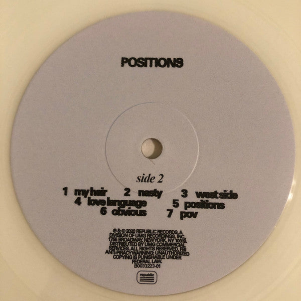 Ariana Grande : Positions (LP, Album, Ltd, Glo)