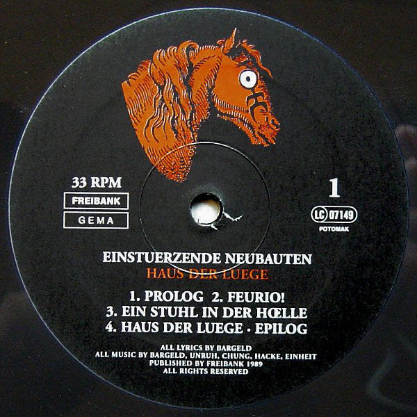 Einstürzende Neubauten : Haus Der Luege (LP, Album, RE, RM, Gat)