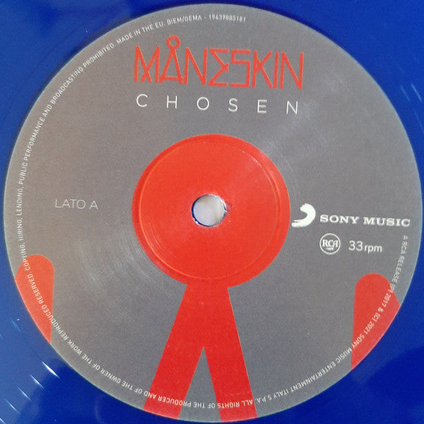 Måneskin : Chosen (12", EP, Ltd, RE, Blu)