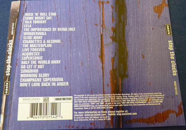 Oasis (2) : Stop The Clocks (2xCD, Comp)