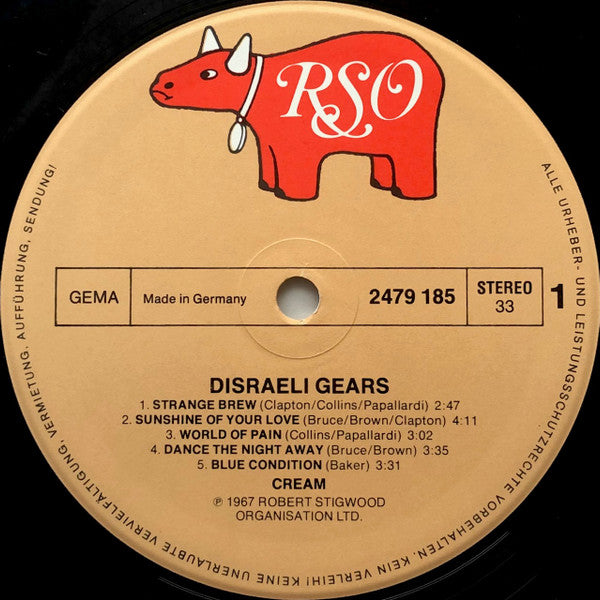 Cream (2) : Disraeli Gears (LP, Album, RE)