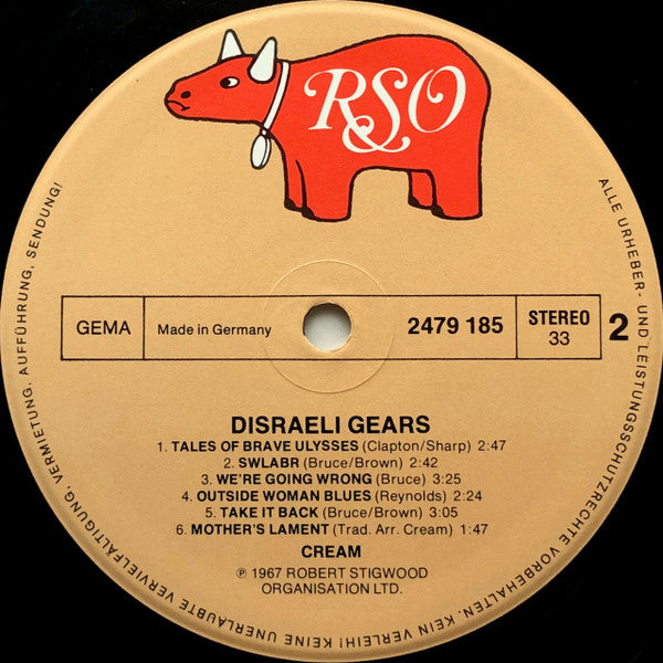 Cream (2) : Disraeli Gears (LP, Album, RE)
