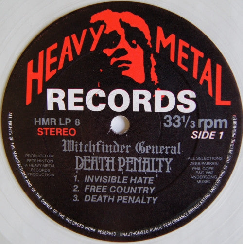 Witchfinder General : Death Penalty (LP, Album, MP, Cle)