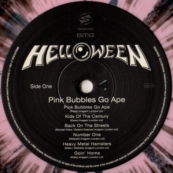 Helloween : Pink Bubbles Go Ape (LP, Album, Ltd, RE, Pin)