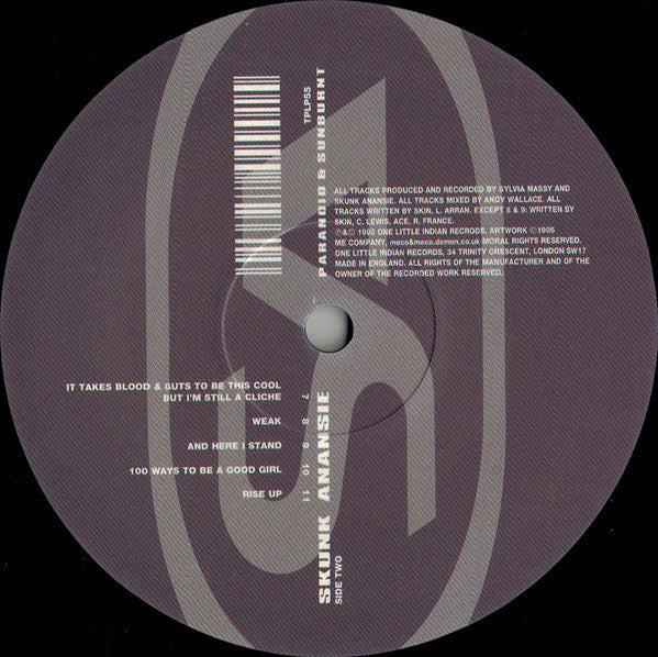 Skunk Anansie : Paranoid & Sunburnt (LP, Album, RE)