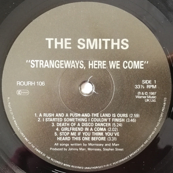 The Smiths : Strangeways, Here We Come (LP, Album, RE, Non)