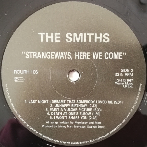 The Smiths : Strangeways, Here We Come (LP, Album, RE, Non)