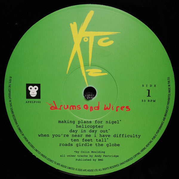 XTC : Drums And Wires (LP, Album, RE, RM, 200)