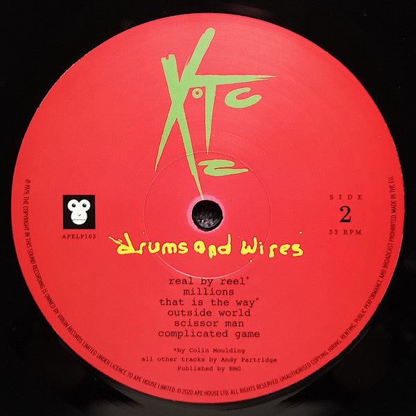 XTC : Drums And Wires (LP, Album, RE, RM, 200)