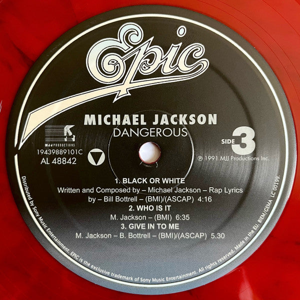 Michael Jackson : Dangerous (2xLP, Album, Ltd, RE, Red)