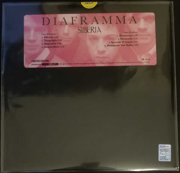 Diaframma : Siberia (LP, Album, Ltd, Pic, RE)
