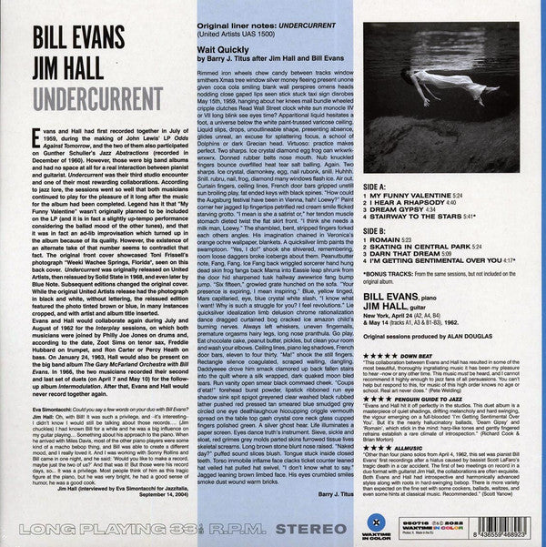 Bill Evans, Jim Hall : Undercurrent (LP, Album, Ltd, RE, 180)