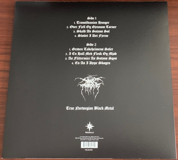 Darkthrone : Transilvanian Hunger (LP, Album, RE, RM, RP)