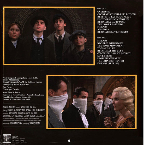 Ennio Morricone : Once Upon A Time In America (LP, Album, RE, Gol)