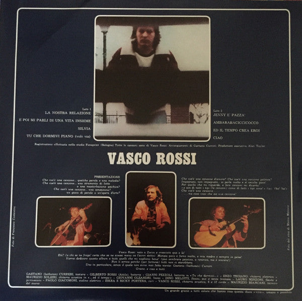 Vasco Rossi : "...Ma Cosa Vuoi Che Sia Una Canzone..." (LP, Album, RE, RM, Whi)