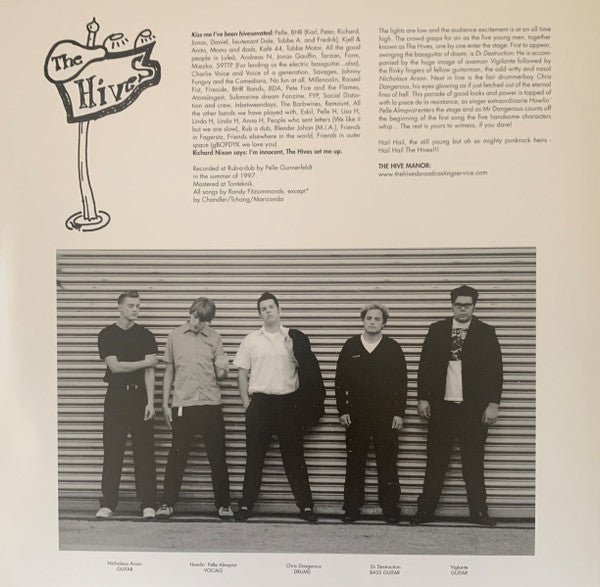 The Hives : Barely Legal (LP, Album, Ltd, RE, Blo)