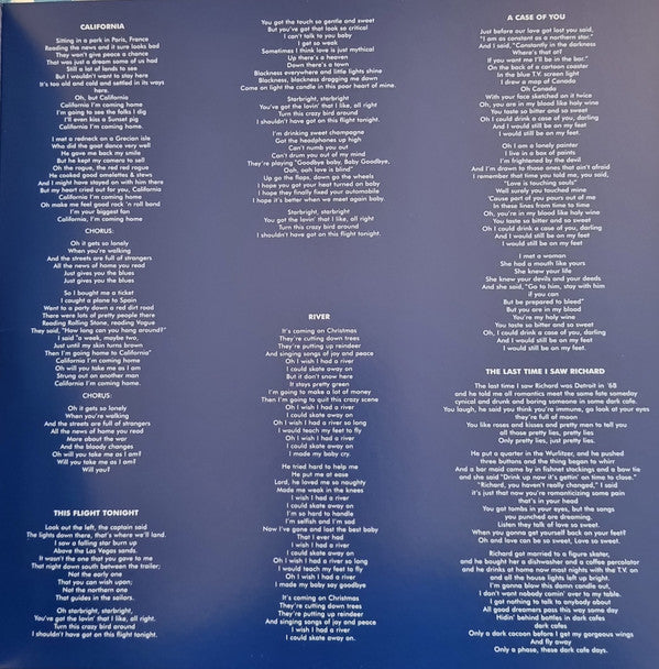 Joni Mitchell : Blue (LP, Album, RSD, RE, RM, Cle)