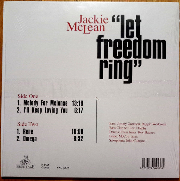 Jackie McLean : Let Freedom Ring (LP, M/Print, RE)