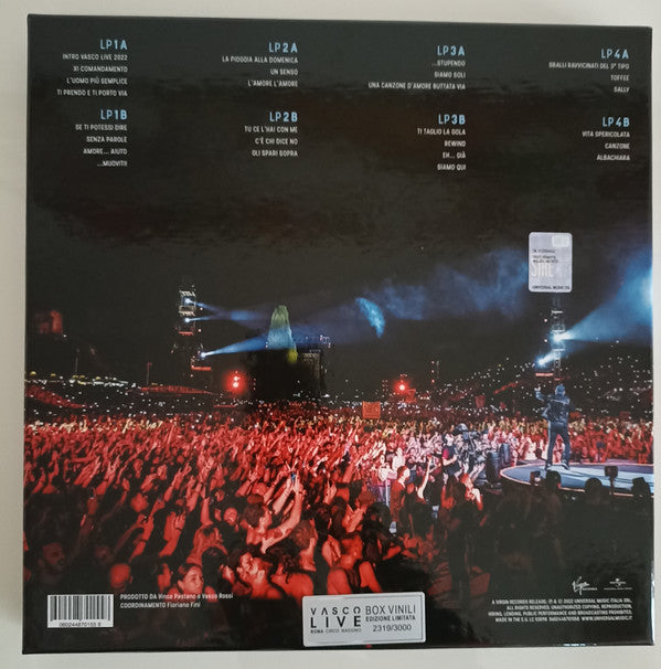 Vasco Rossi : Vasco Live Roma Circo Massimo (4xLP, Ltd, Num)