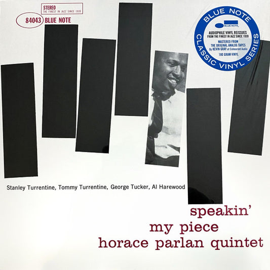 Horace Parlan Quintet : Speakin' My Piece (LP, Album, RE, 180)