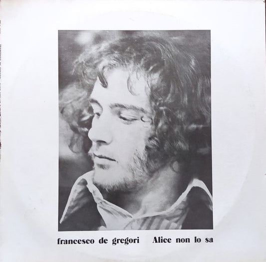 Francesco De Gregori : Alice Non Lo Sa (LP, Album, RE, RP)