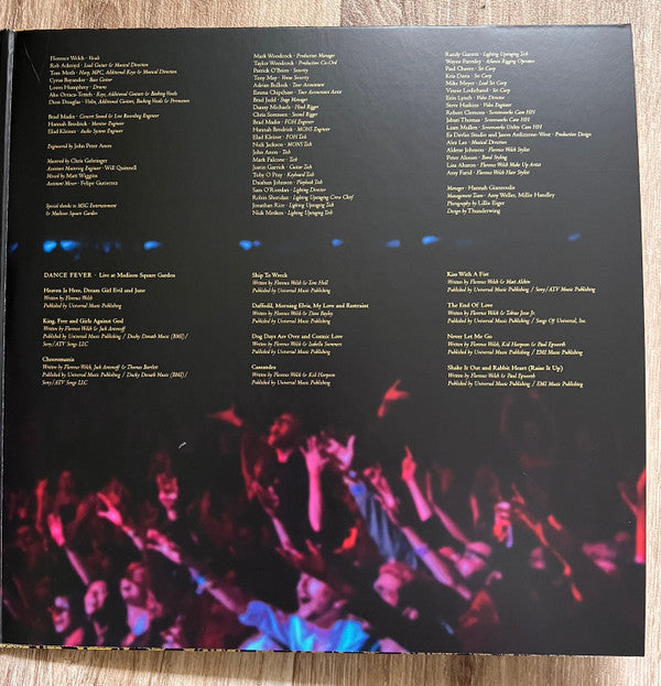 Florence + The Machine* : Dance Fever (Live At Madison Square Garden) (2xLP, Album, Tour)