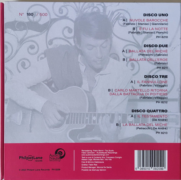 Fabrizio De André : Faber - Periodo Karim - The Singles Collection (4x7", RSD, Comp, Dlx, Ltd, Num)