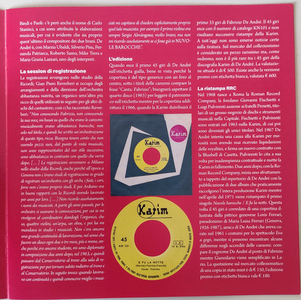 Fabrizio De André : Faber - Periodo Karim - The Singles Collection (4x7", RSD, Comp, Dlx, Ltd, Num)