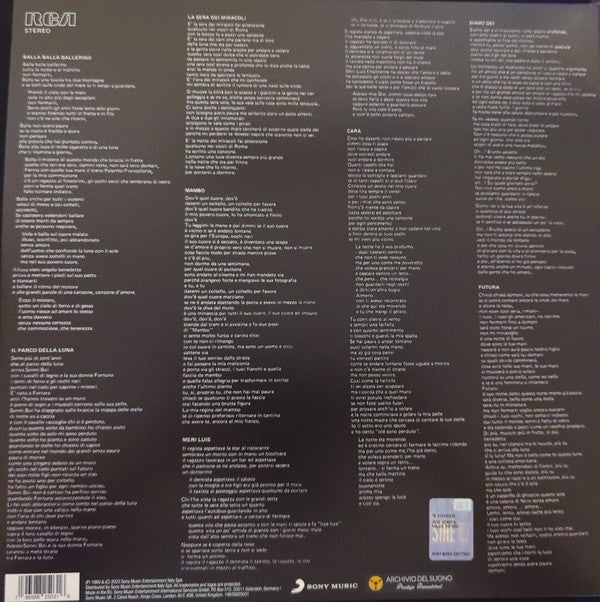 Lucio Dalla : Dalla (LP, Album, RE, RM)