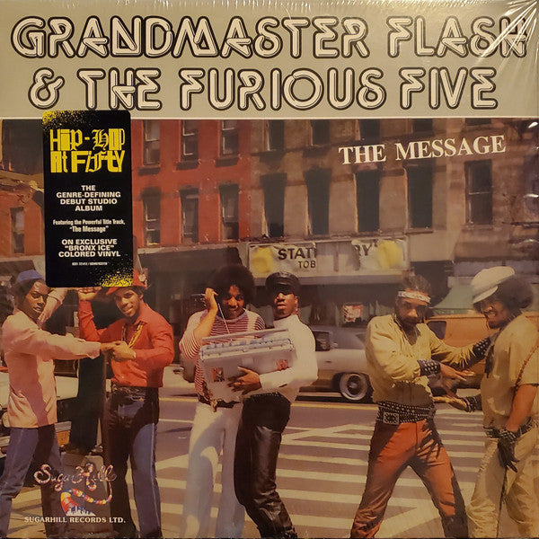 Grandmaster Flash & The Furious Five : The Message (LP, Album, Ltd, RE, Bro)