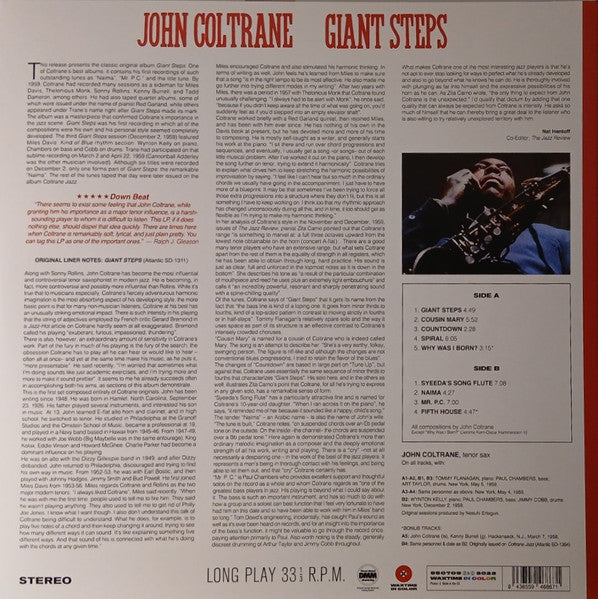 John Coltrane : Giant Steps (LP, Ltd, Unofficial, Red)