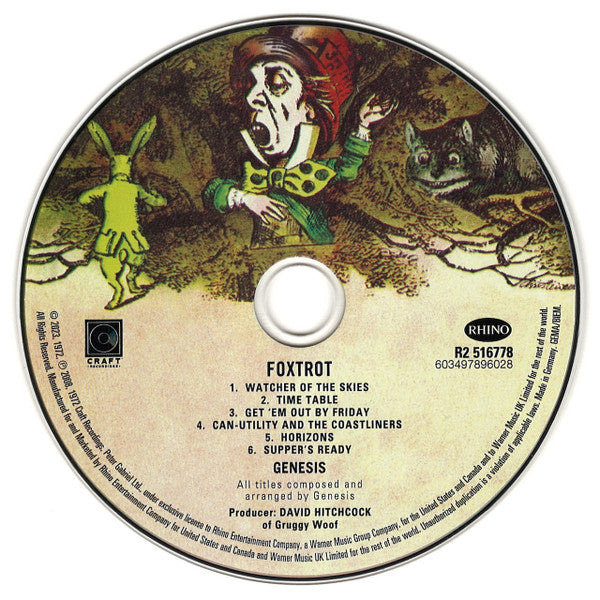 Genesis : Foxtrot (CD, Album, RE, RM, Car)
