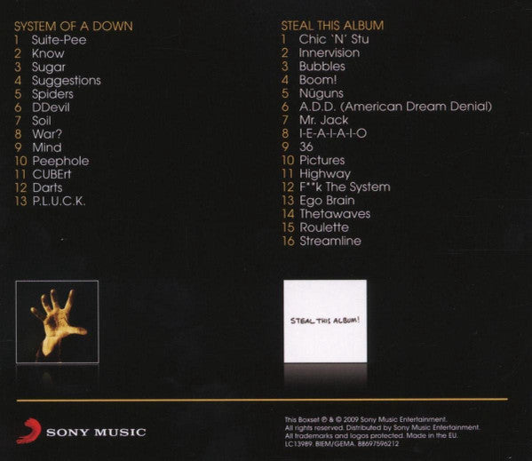 System Of A Down : System Of A Down / Steal This Album (CD, Album, RE + CD, Album, RE + Box, Comp)