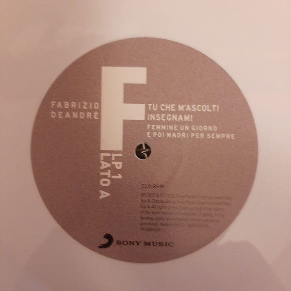 Fabrizio De André : Tu Che M'Ascolti Insegnami (LP, Comp, 180 + LP, Comp, 180 + LP, Comp, 180 + LP)