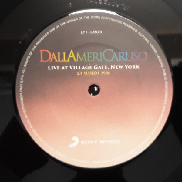 Lucio Dalla : Dallamericaruso Live At Village Gate , New York 23 Marzo 1986 (2xLP, Album, Ltd, Bla)
